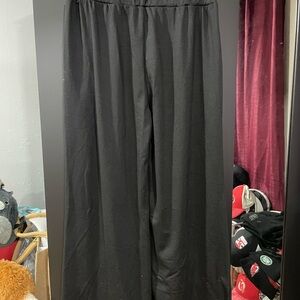 Black Wide-Leg Pants